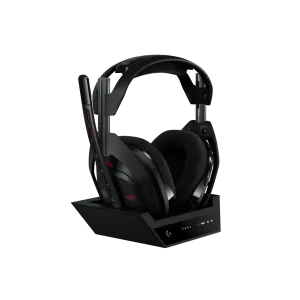 Logitech Astro A50 Lightspeed безжични слушалки с докинг станция, Черни