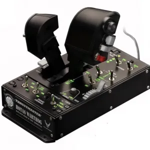 Жичен джойстик,  авиосимулатор Thrustmaster HOTAS Warthog Dual Throttles  за PC, Черен