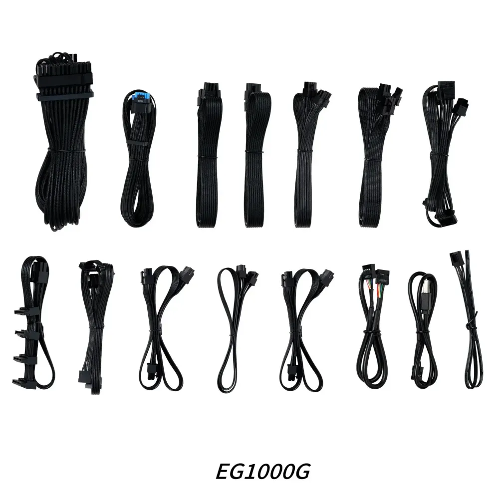 Захранващ блок Lian Li EDGE 1000W 80+ Gold PCIe 5.1, ATX 3.1 - Черно