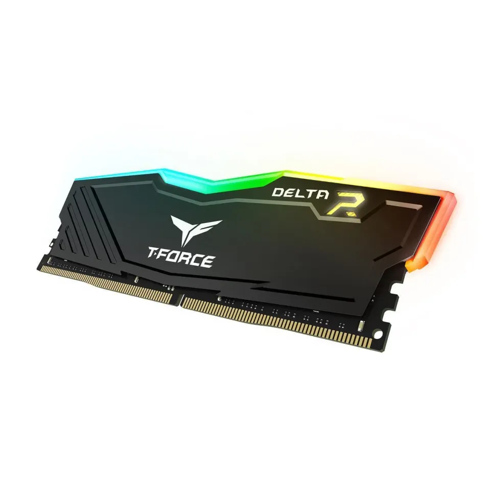 Памет Team Group T-Force Delta RGB Black DDR4 - 16GB (2x8GB) 3200MHz CL16 Памет Team Group T-Force Delta RGB Black DDR4 - 16GB (2x8GB) 3200MHz CL16