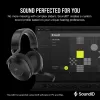 Геймърски слушалки с микрофон Corsair HS65 v2 Carbon безжични и блутут PC/PS5/PS4, Black