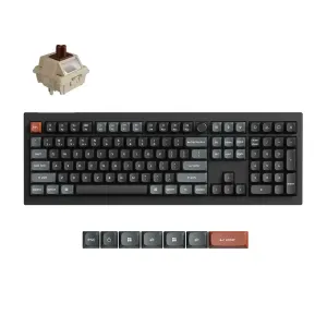 Безжична механичка клавиатура Keychron V6 Ultra 8K - Silk POM Switch Brown