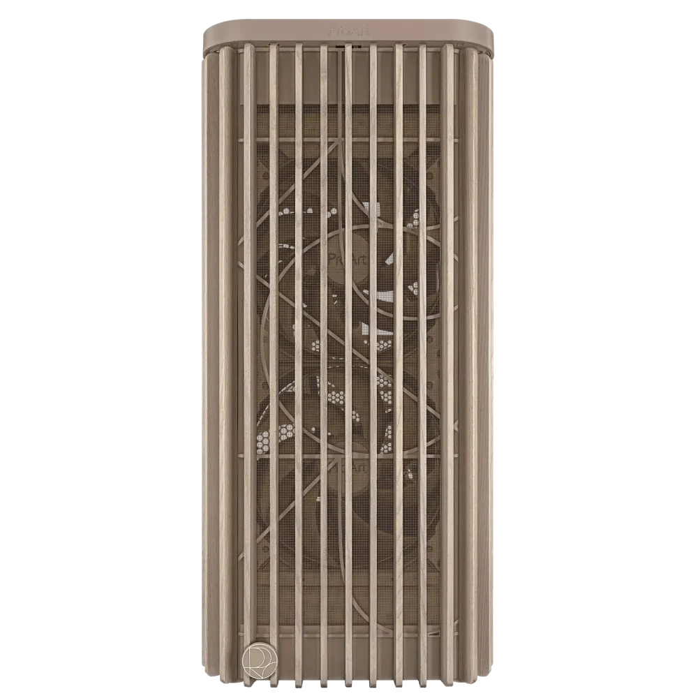 Кутия ASUS ProArt PA401 Wood Edition Beige - Mesh Panel