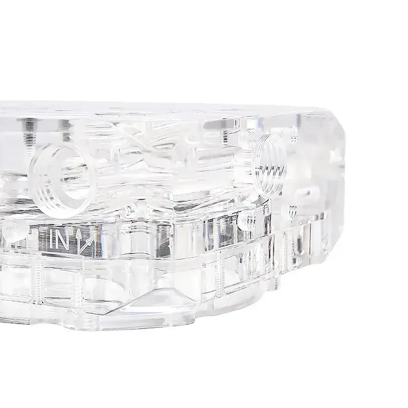 Адаптер приставка с вътрешна и външна резба Alphacool Eisdecke D5 Dual Acrylic Attachment 3x 1/4