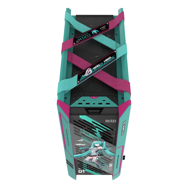 Кутия ASUS ROG Strix Helios II Hatsune Miku Edition E-ATX Mid-Tower