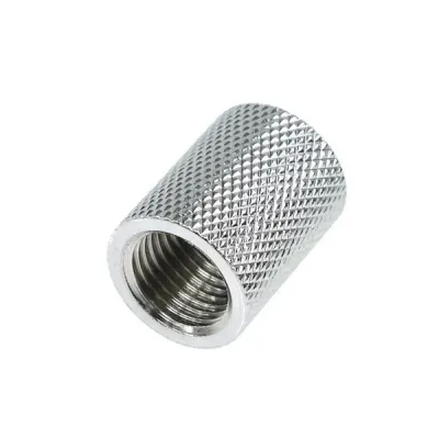 Муфа Alphacool, Вътрешна резба G1/4 AG - G1/4 AG, Хром Муфа Alphacool, Вътрешна резба G1/4 AG - G1/4 AG, Хром