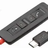 Слушалки с микрофон Poly Blackwire 3225 Stereo USB-C Headset+3.5mm Plug + USB-C/A Adapter