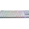 Безжична геймърска механична клавиатура Logitech G915X White Lightspeed TKL - GL Tactile Switch