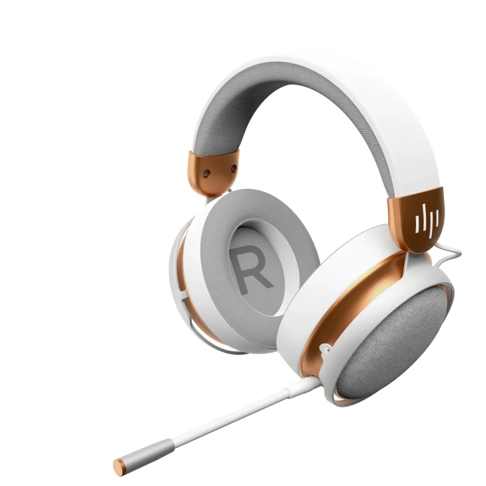 Геймърски безжични слушалки Dark Project Sono Wireless - White/Gold Геймърски безжични слушалки Dark Project Sono Wireless - White/Gold