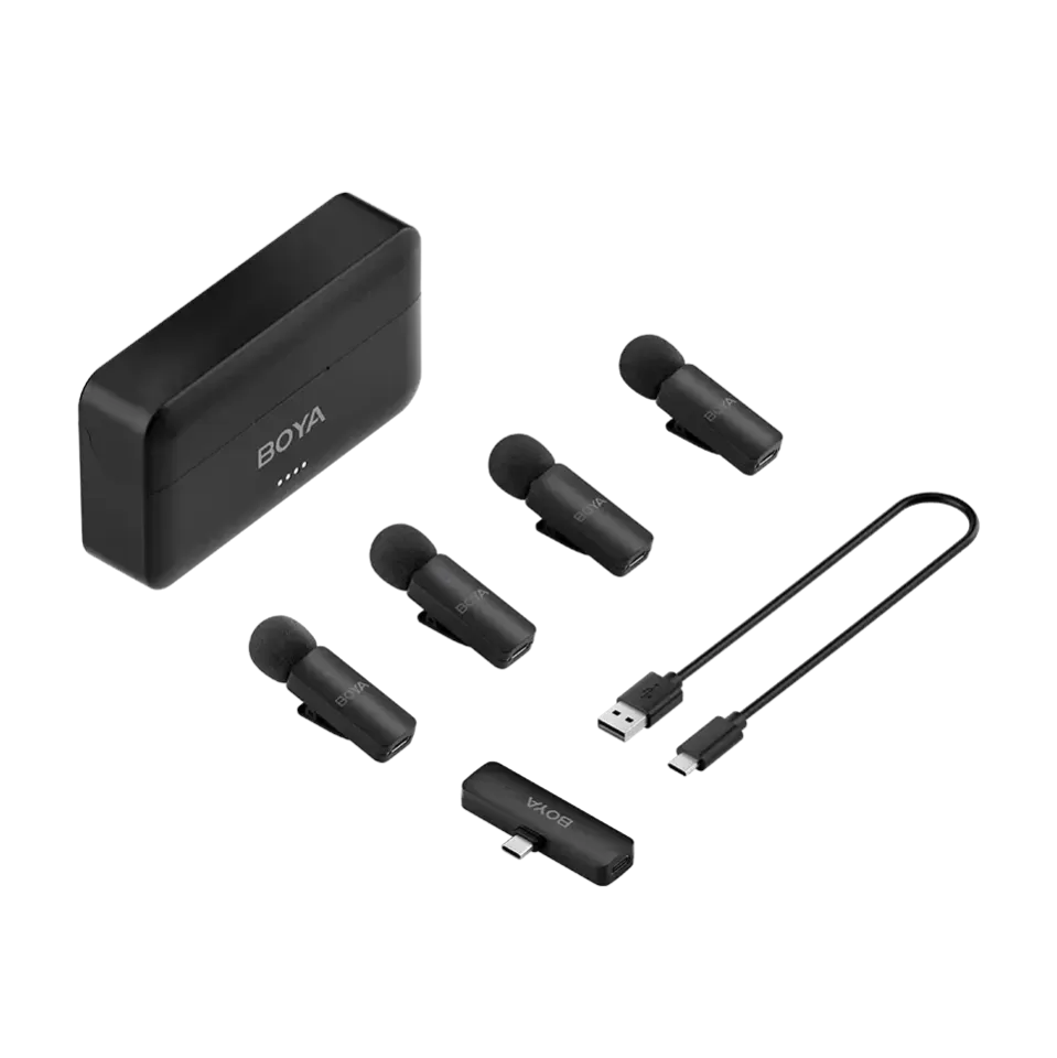 Безжична микрофонна система BOYA BY-V4U - USB-C Безжична микрофонна система BOYA BY-V4U - USB-C
