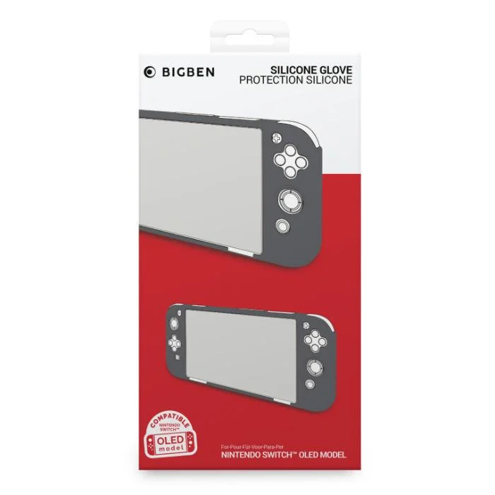Силиконов защитен калъф Big Ben Silicon Glove, сив (Nintendo Switch OLED) Силиконов защитен калъф Big Ben Silicon Glove, сив (Nintendo Switch OLED)