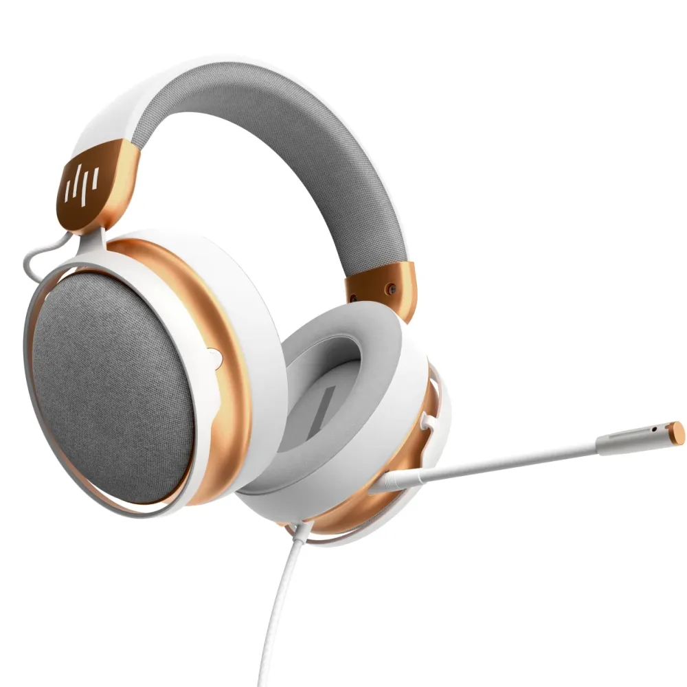 Геймърски слушалки Dark Project Sono Wired - White/Gold