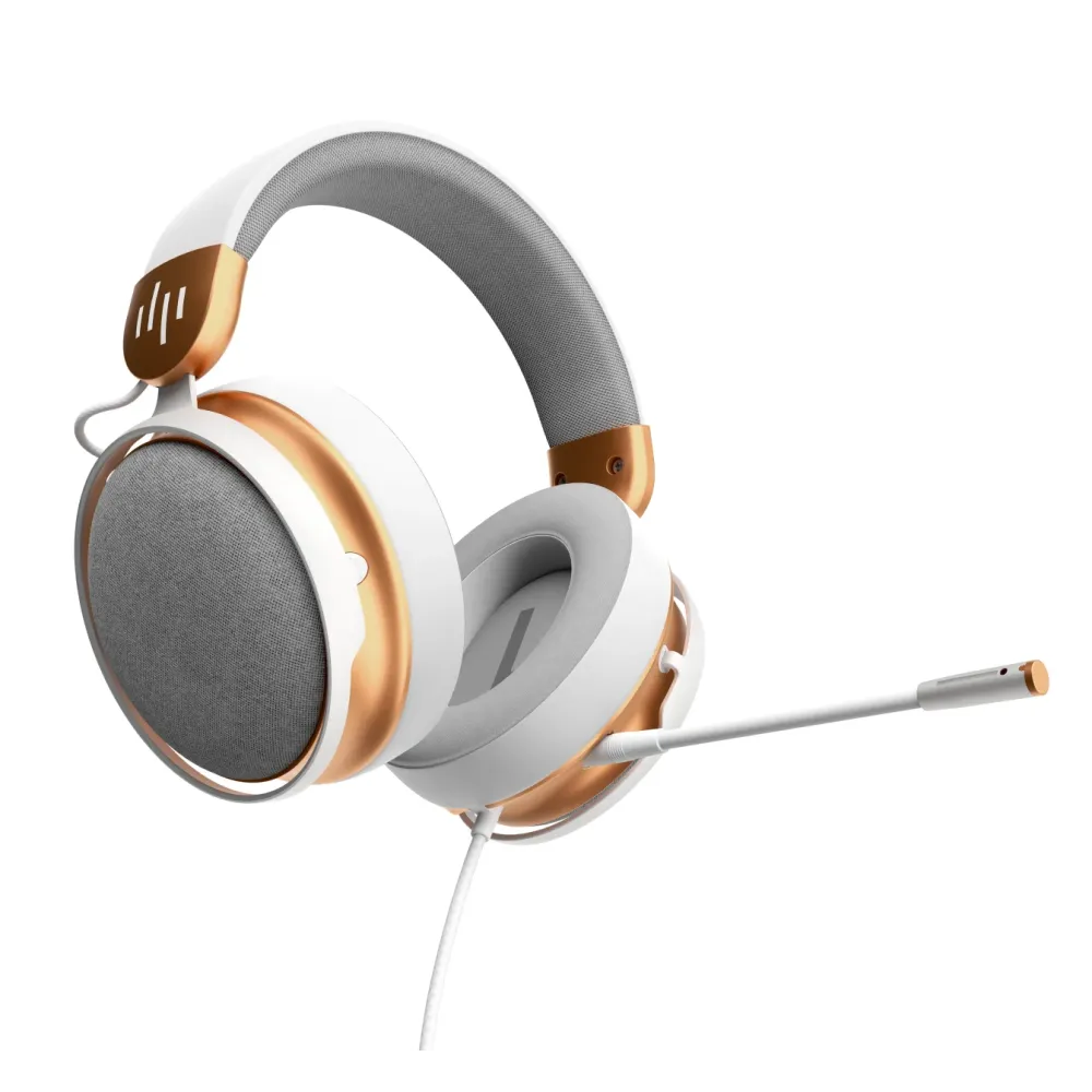 Геймърски слушалки Dark Project Sono Wired - White/Gold Геймърски слушалки Dark Project Sono Wired - White/Gold