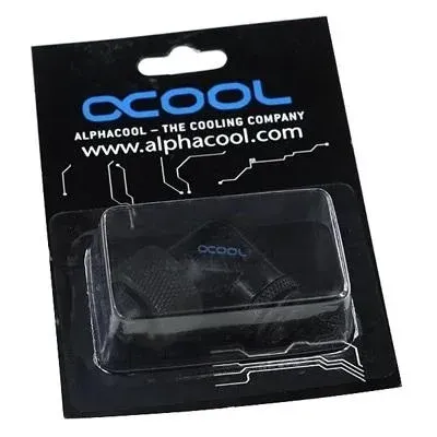 Компресионен фитинг Alphacool, 16/10 - G1/4, 90°, Въртящ се, Черен мат