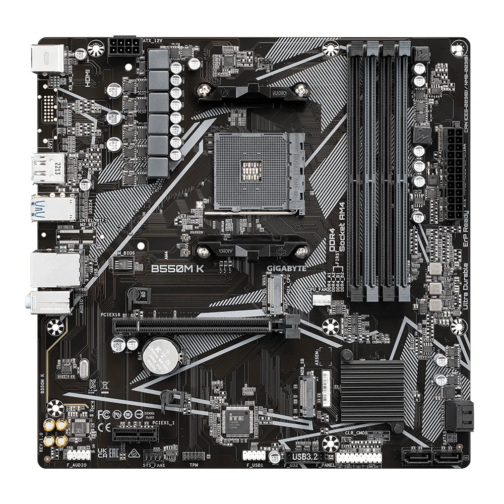 Дънна платка GIGABYTE B550M K 4 x DDR4 Дънна платка GIGABYTE B550M K 4 x DDR4