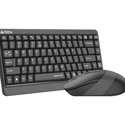 Комплект клавиатура и мишка A4TECH Fstyler FGS1110Q, Безжичен, Сива
