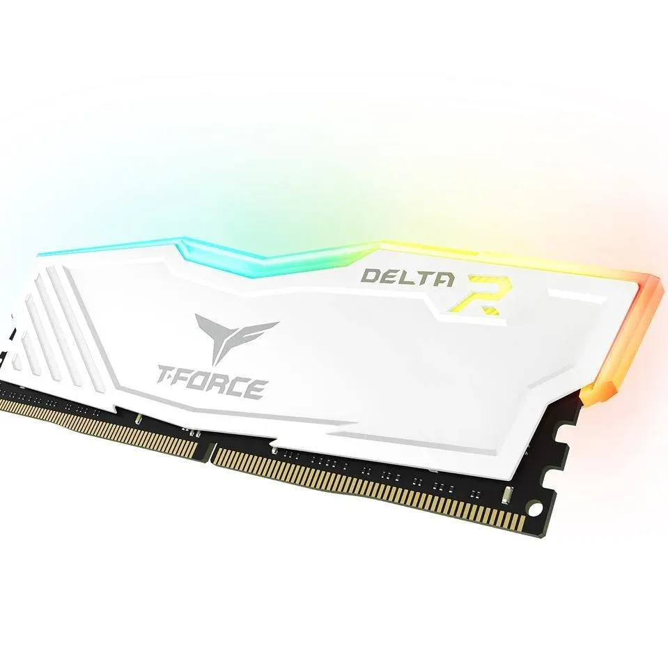 Памет Team Group T-Force Delta RGB White DDR4 - 16GB (2x8GB) 3200MHz CL16