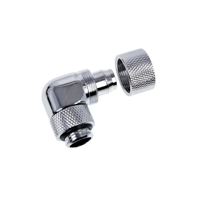 Фитинг Alphacool Eiszapfen, Удължител, 90°, 13/10mm, G1/4, Сребрист Фитинг Alphacool Eiszapfen, Удължител, 90°, 13/10mm, G1/4, Сребрист