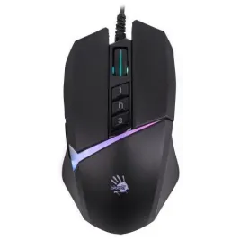 Геймърска оптична мишка А4 Bloody W60 Max Stone, Жична, USB, RGB, 10000cpi, 8 бутона, Черен