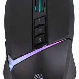 Геймърска оптична мишка А4 Bloody W60 Max Stone, Жична, USB, RGB, 10000cpi, 8 бутона, Черен