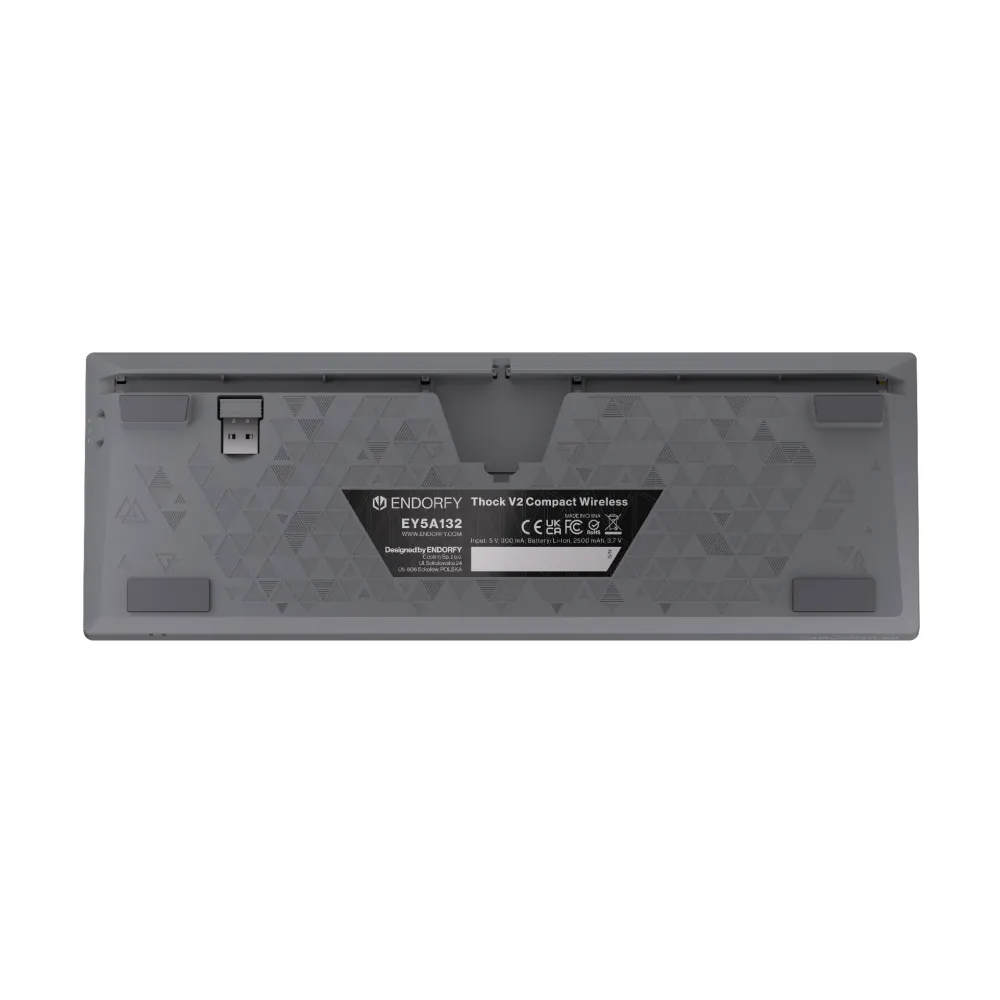Endorfy механична клавиатура Thock Wireless V2 Compact, PBT, Endorfy Yellow, US Layout