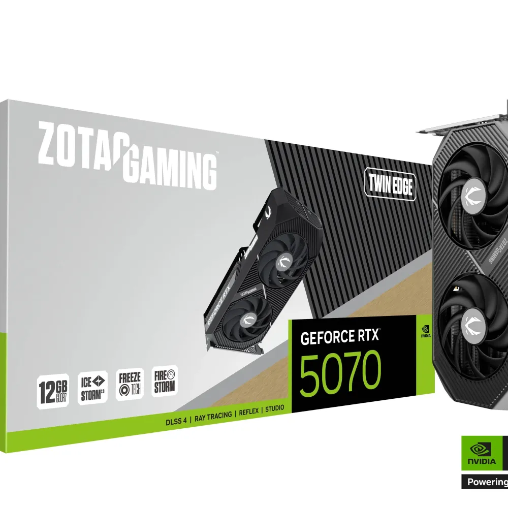 Видео карта ZOTAC GAMING RTX 5070 Twin Edge 12GB GDDR7 Видео карта ZOTAC GAMING RTX 5070 Twin Edge 12GB GDDR7