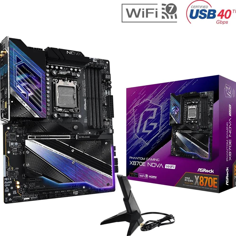 Дънна платка ASROCK X870E PG NOVA WIFI, Socket AM5