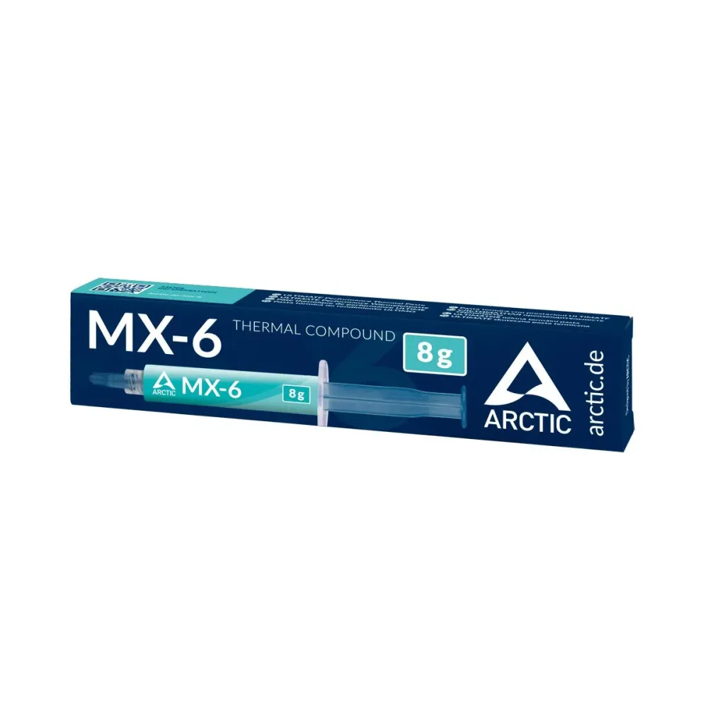 Термо паста ARCTIC MX-6, 8g, Сив Термо паста ARCTIC MX-6, 8g, Сив
