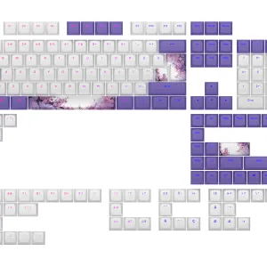 Капачки за механична клавиатура Dark Project - Violet Horizons PBT - ANSI & ISO