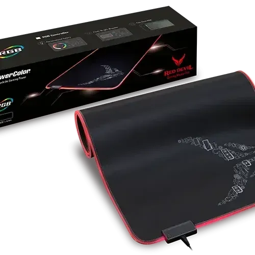 Подложка за мишка PowerColor Red Devil RGB - XL