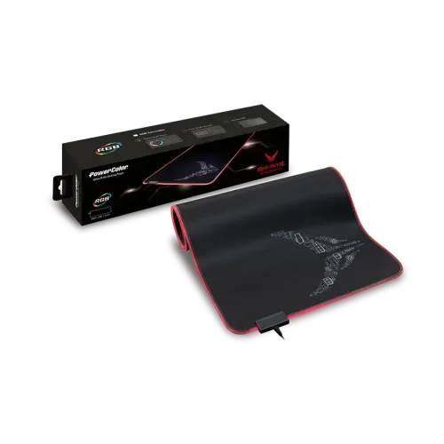 Подложка за мишка PowerColor Red Devil RGB - XL Подложка за мишка PowerColor Red Devil RGB - XL