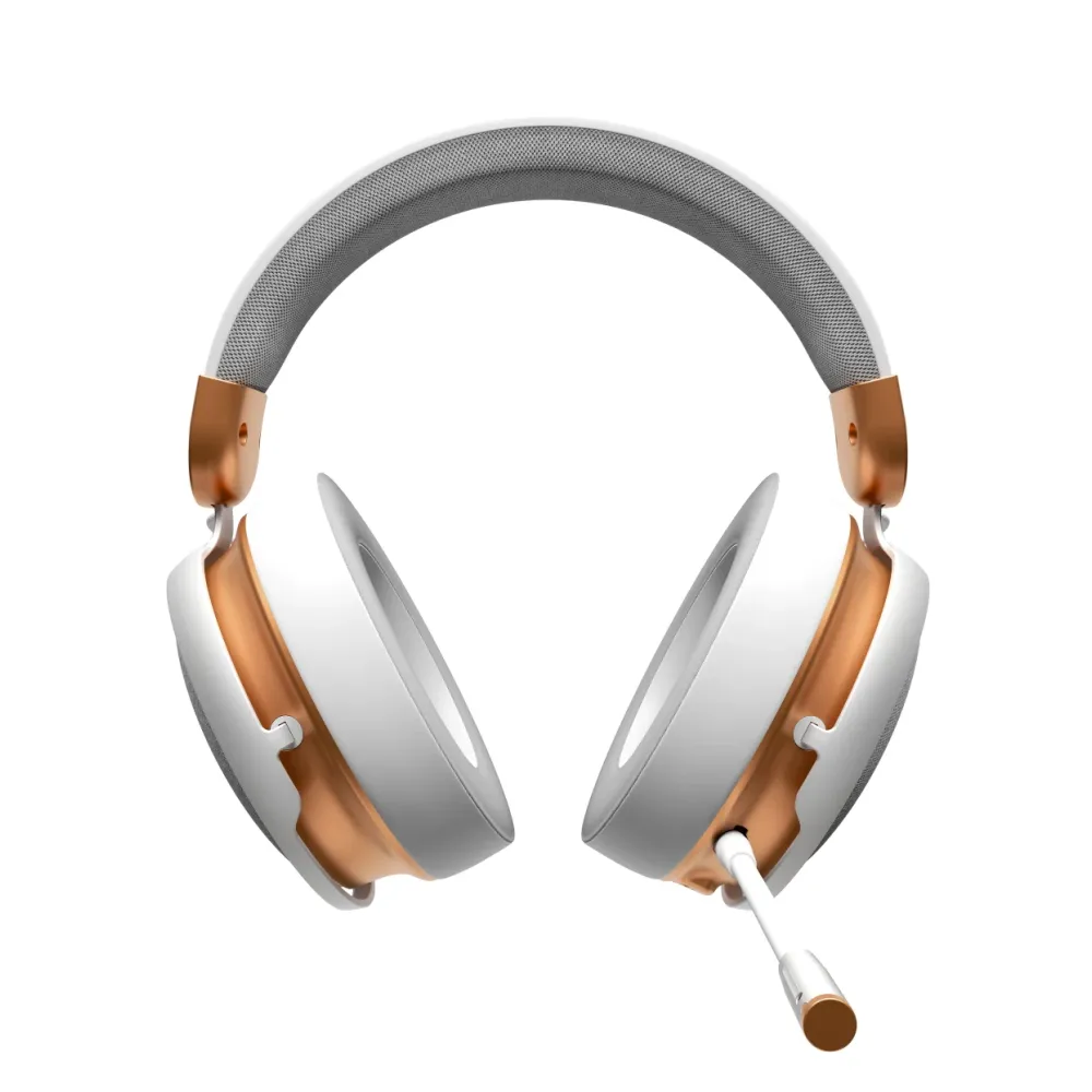Геймърски безжични слушалки Dark Project Sono Wireless - White/Gold Геймърски безжични слушалки Dark Project Sono Wireless - White/Gold