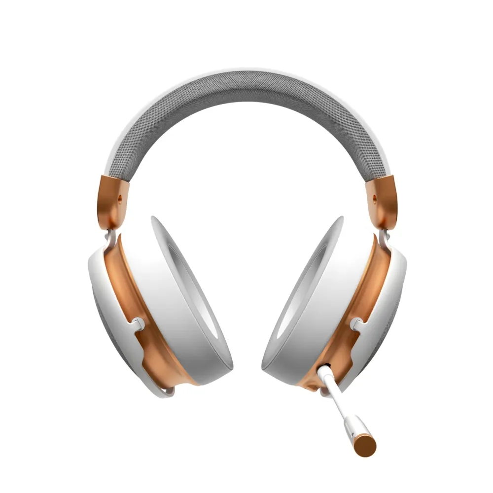 Геймърски безжични слушалки Dark Project Sono Wireless - White/Gold