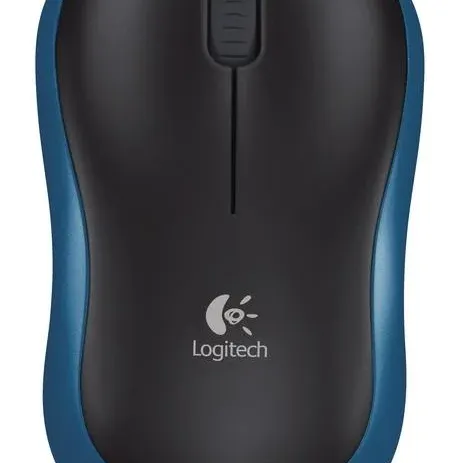 Безжична оптична мишка LOGITECH M185, Синя, USB