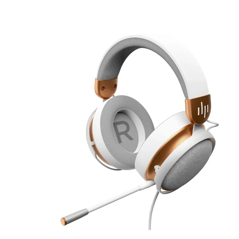 Геймърски слушалки Dark Project Sono Wired - White/Gold Геймърски слушалки Dark Project Sono Wired - White/Gold