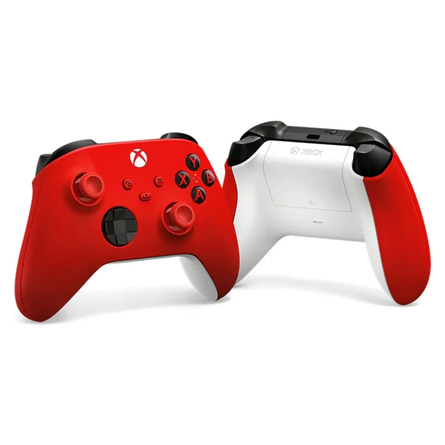 Геймърски контролер Microsoft, За Xbox, Безжичен, Червен