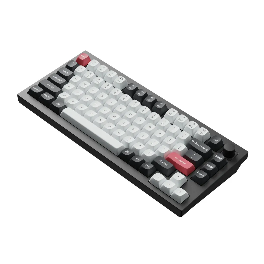 Механична клавиатура Keychron Q1 HE QMK 75% Carbon Black - Wireless Механична клавиатура Keychron Q1 HE QMK 75% Carbon Black - Wireless