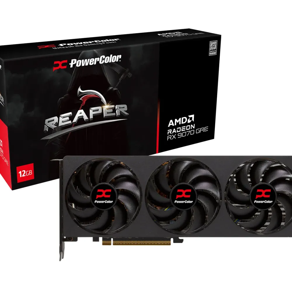Видео карта PowerColor Radeon RX 9070 GRE Reaper 12GB GDDR6 Видео карта PowerColor Radeon RX 9070 GRE Reaper 12GB GDDR6
