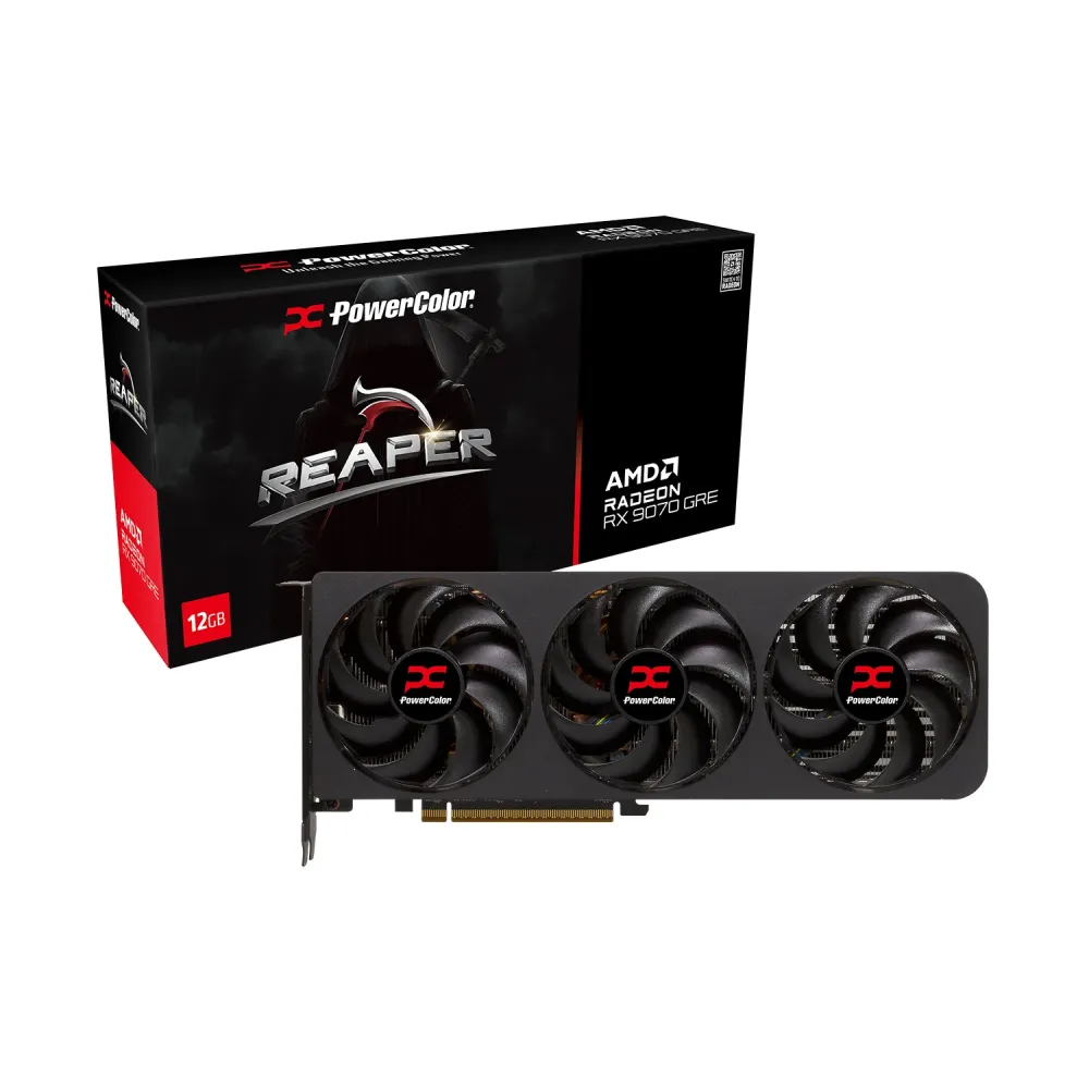 Видео карта PowerColor Radeon RX 9070 GRE Reaper 12GB GDDR6 Видео карта PowerColor Radeon RX 9070 GRE Reaper 12GB GDDR6