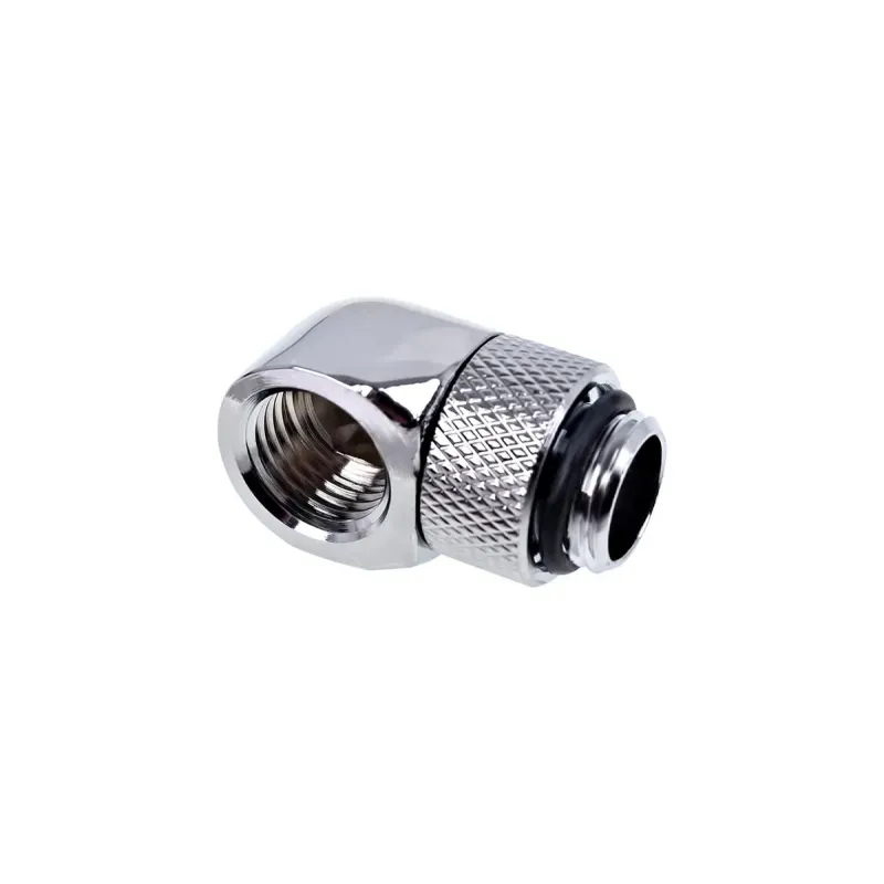 Въртящ се L-конектор Alphacool Eiszapfen, G1/4 AG auf G1/4 IG, Сребрист Въртящ се L-конектор Alphacool Eiszapfen, G1/4 AG auf G1/4 IG, Сребрист