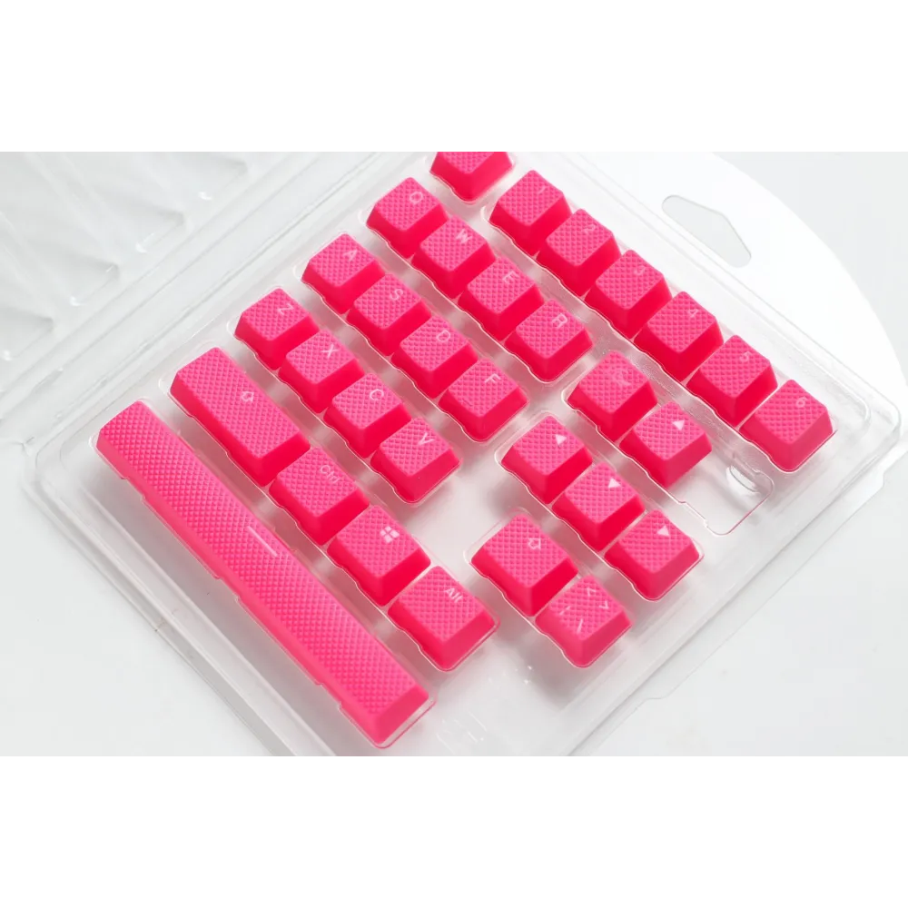 Капачки за механична клавиатура Ducky Pink 31-Keycap Set Rubber Backlit Double-Shot US Layout Капачки за механична клавиатура Ducky Pink 31-Keycap Set Rubber Backlit Double-Shot US Layout