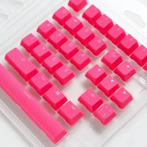 Капачки за механична клавиатура Ducky Pink 31-Keycap Set Rubber Backlit Double-Shot US Layout