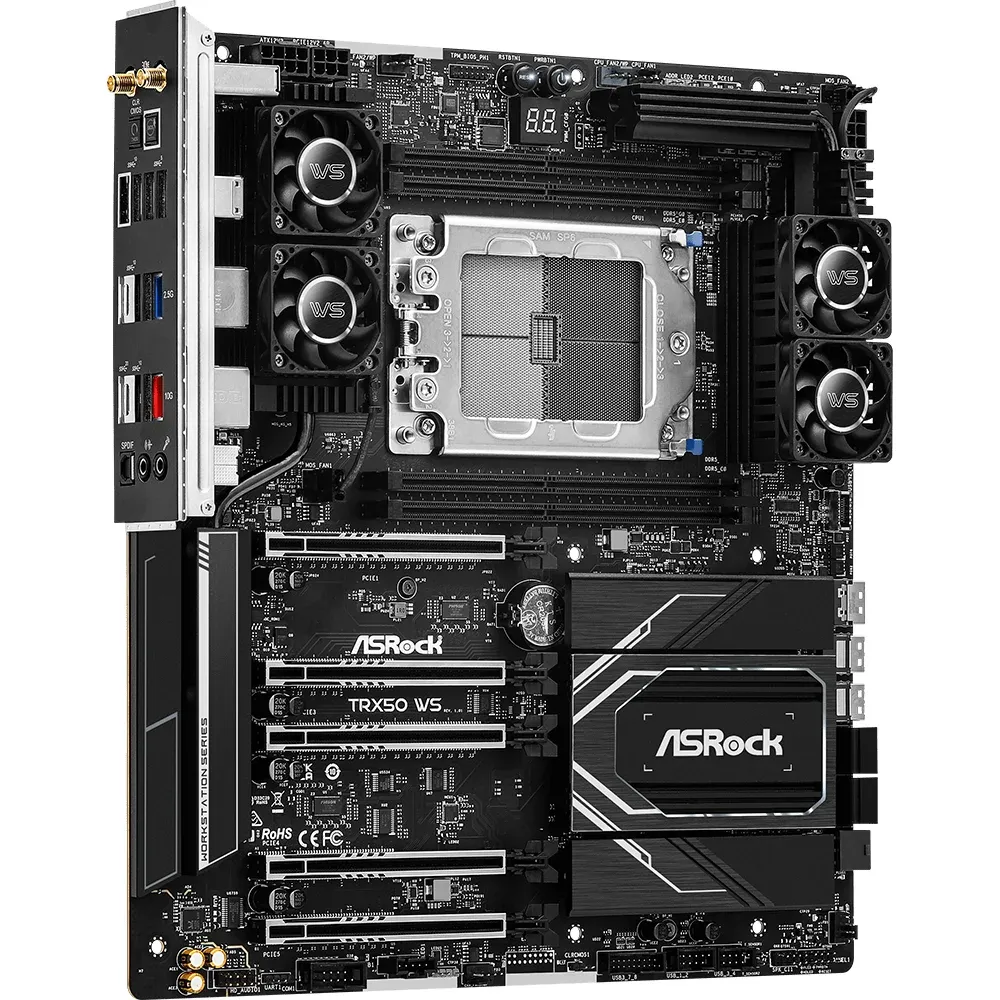 Дънна платка ASROCK TRX50 WS, Socket sTR5, ATX, 4xDDR5