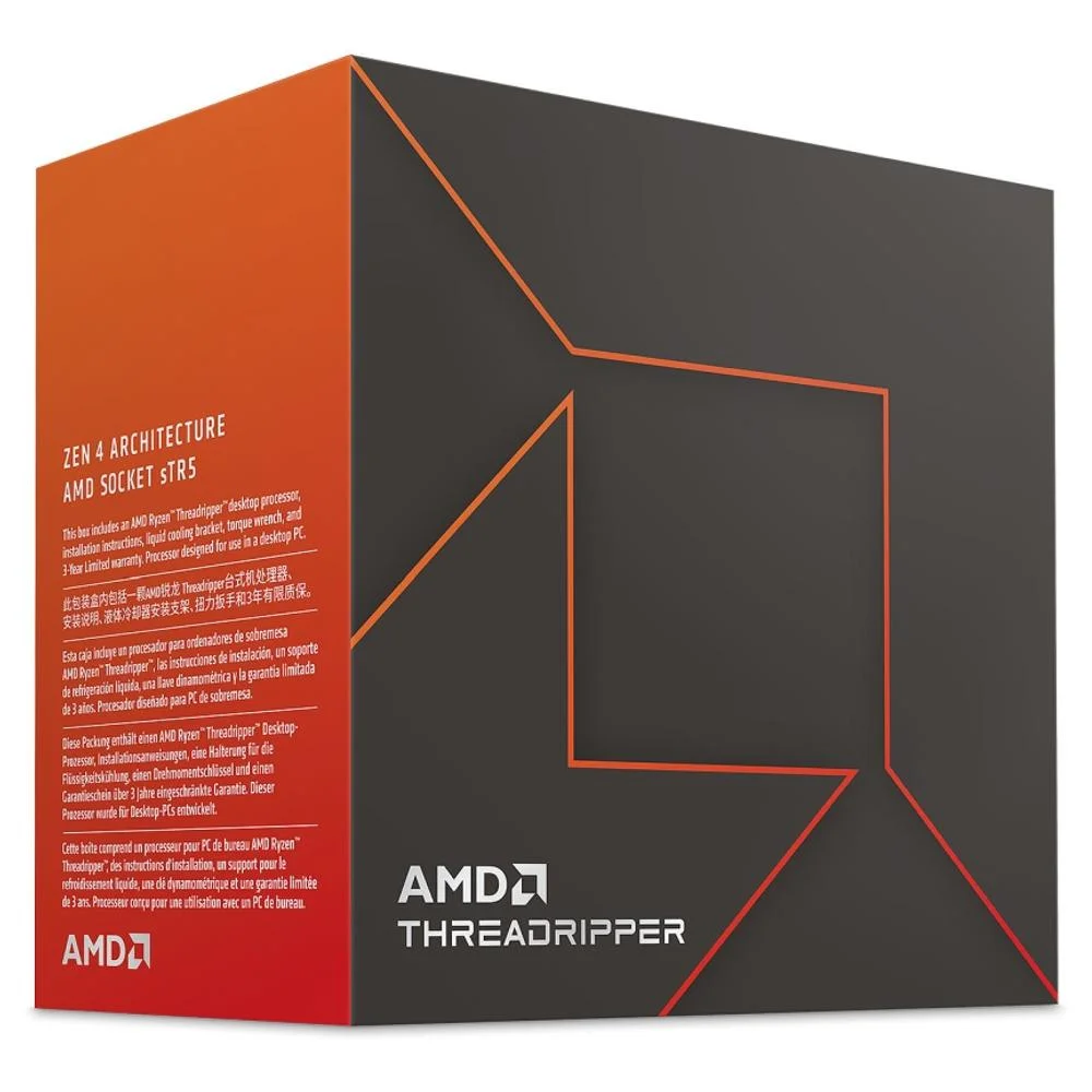 Процесор AMD Ryzen Threadripper 7970X, 32-Cores 4.0GHz (up to 5.3Ghz), Socket sTR5 Процесор AMD Ryzen Threadripper 7970X, 32-Cores 4.0GHz (up to 5.3Ghz), Socket sTR5