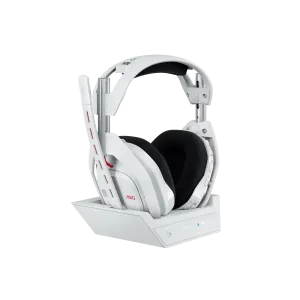 Logitech Astro A50 Lightspeed безжични слушалки с докинг станция, Бели