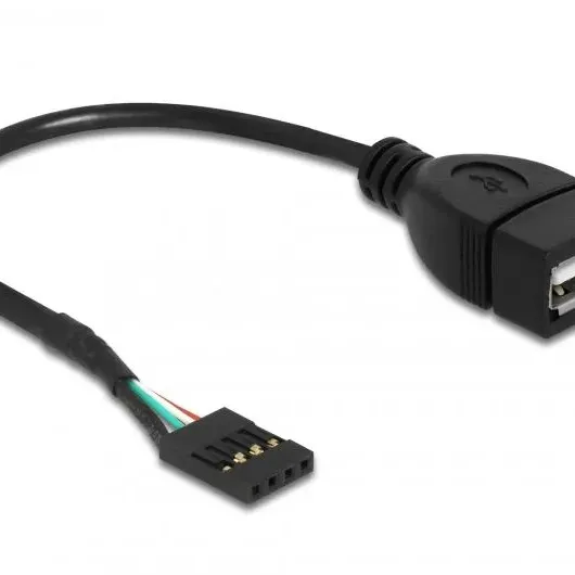 Кабел DeLock USB Pin header женско > USB 2.0 type-A женски, 20 cm