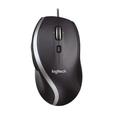 Жична оптична мишка LOGITECH M500, Бърз скрол, USB, Черен