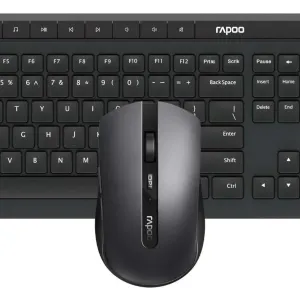 Комплект клавиатура и мишка RAPOO 8210M, Multi mode, Черен