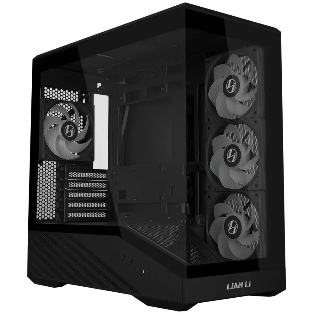 Кутия Lian Li Vector V100 MINI ARGB Mid-Tower, Tempered Glass - Black