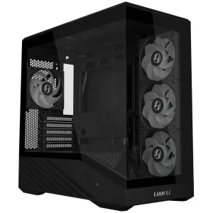Кутия Lian Li Vector V100 MINI ARGB Mid-Tower, Tempered Glass - Black